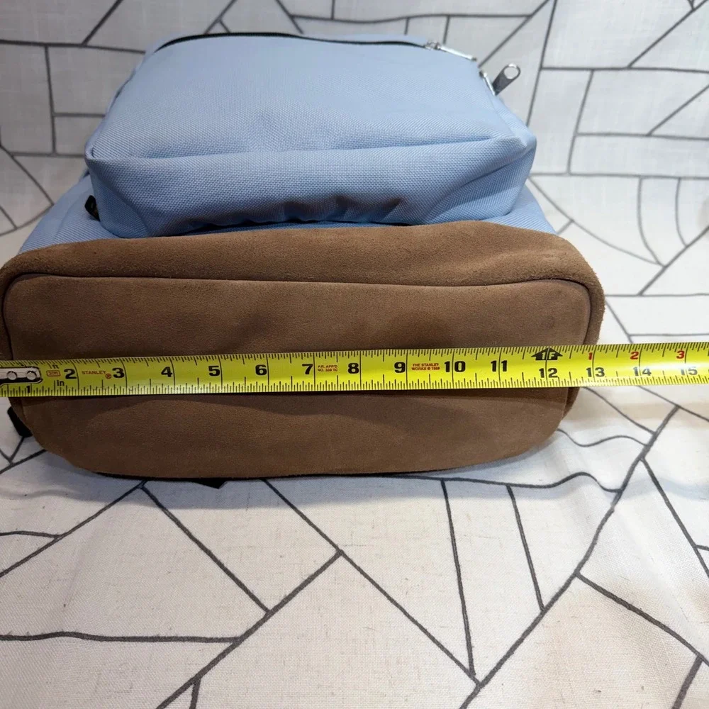 JanSport Right Pack Backpack One Size Light Blue Suede Bottom Classic School Bag